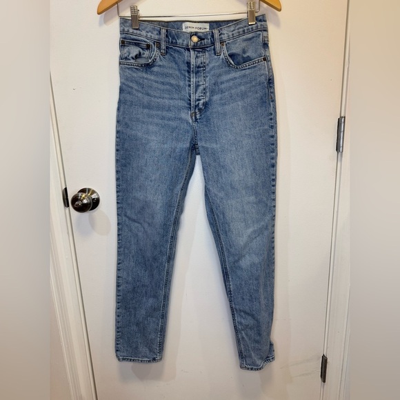 Denim Forum women’s jeans The Yoko High Rise Slim 28L size 27 - Picture 3 of 16